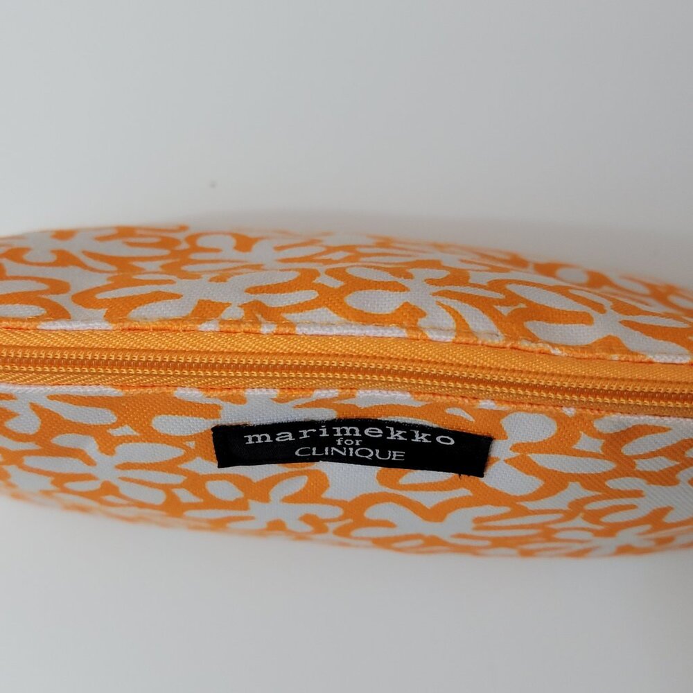 Marimekko for Clinique Orange Floral Cosmetic Bag - Picture 6 of 8